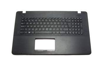 Teclado incl. topcase SF (suiza-francés) negro/negro original para Asus F751LD