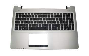 Teclado incl. topcase SLO (eslovaco) negro/plateado original para Asus K56CM