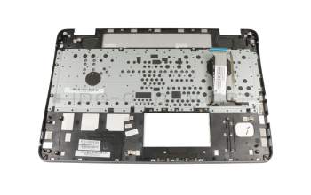 Teclado incl. topcase UA (ucraniano) plateado/plateado con retroiluminacion original para Asus N551JW