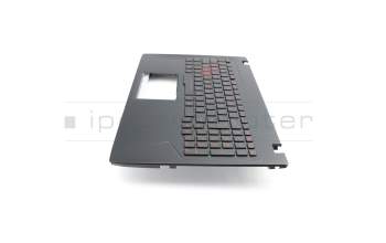 Teclado incl. topcase UK (Inglés) negro/negro con retroiluminacion original para Asus TUF FX553VE
