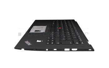 Teclado incl. topcase UK (Inglés) negro/negro con retroiluminacion y mouse stick original para Lenovo ThinkPad X1 Yoga 2nd Gen (20JD/20JE/20JF/20JG)