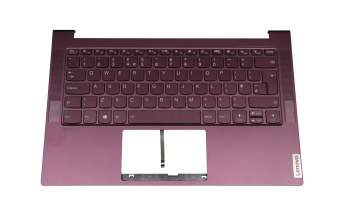 Teclado incl. topcase UK (Inglés) púrpura/púrpura con retroiluminacion original para Lenovo Yoga Slim 7-14ILL05 (82A1)