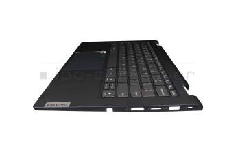 Teclado incl. topcase US (Inglés) gris/azul con retroiluminacion original para Lenovo ThinkBook 14s Yoga ITL (20WE)