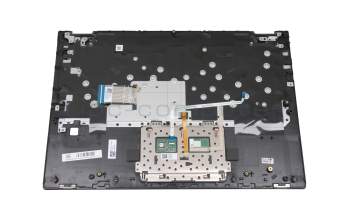 Teclado incl. topcase US (Inglés) gris/canaso con retroiluminacion US International original para Toshiba Satellite S50W-C