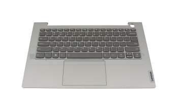 Teclado incl. topcase US (Inglés) gris/canaso con retroiluminacion original para Lenovo ThinkBook 14 G2 ITL (20VD)