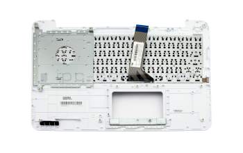Teclado incl. topcase US (Inglés) negro/blanco original para Asus X554LA