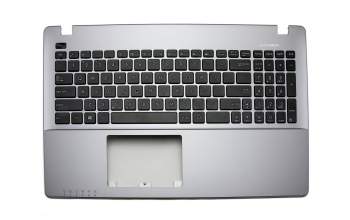 Teclado incl. topcase US (Inglés) negro/canaso original para Asus A550VC
