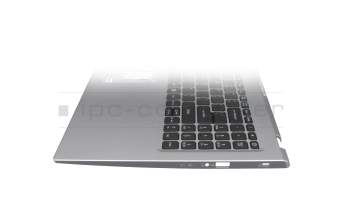 Teclado incl. topcase US (Inglés) negro/negro con retroiluminacion original para Acer Aspire 5 (A515-56T)