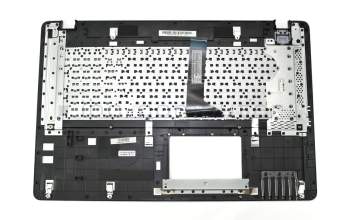 Teclado incl. topcase US (Inglés) negro/plateado original para Asus R751LB