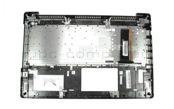 Teclado incl. topcase US (Inglés) plateado/plateado con retroiluminacion original para Asus N550JV