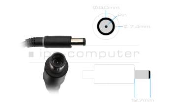 U896K cargador original Dell 240 vatios delgado