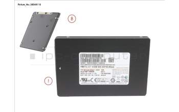 Fujitsu SSD S3 512GB 2.5 SATA (7MM) (OPAL) para Fujitsu Esprimo Q556/2 Q556D/2