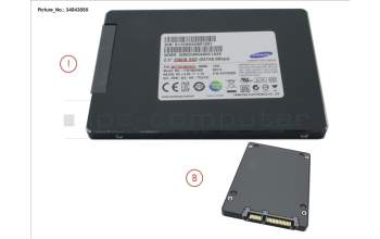 Fujitsu SSD S3 256GB 2.5 SATA (7MM) para Fujitsu Esprimo P956