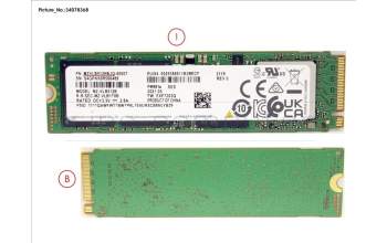 Fujitsu SSD PCIE M.2 2280 512GB PM981A (SED) para Fujitsu Esprimo P9010