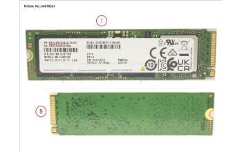 Fujitsu SSD PCIE M.2 2280 512GB PM981A para Fujitsu Esprimo Q7010