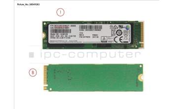 Fujitsu UGS:MZVLW512HMJP SSD PCIE M.2 2280 512GB