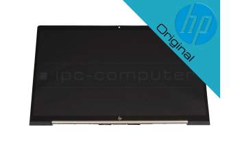 Unidad de pantalla tactil 13.3 pulgadas (FHD 1920x1080) oro / negra original para HP Envy 13-ba0000