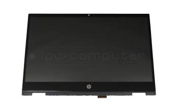 Unidad de pantalla tactil 14.0 pulgadas (HD 1366x768) negra original para HP Pavilion x360 14-dw0000