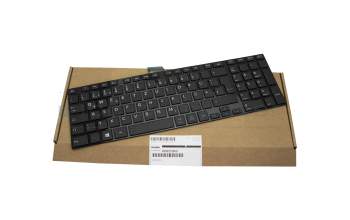V000272500 teclado original Toshiba DE (alemán) negro/negro brillante