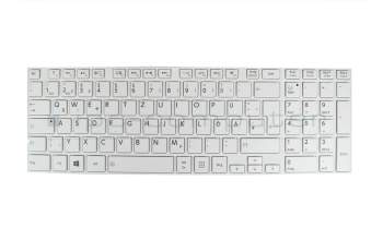 V000321990 teclado original Toshiba DE (alemán) blanco/blanco