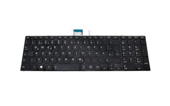 V000350930 teclado original Toshiba DE (alemán) negro/negro brillante con retroiluminacion