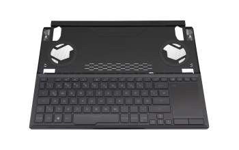 V161126KE1 teclado incl. topcase original Sunrex DE (alemán) negro/negro con retroiluminacion