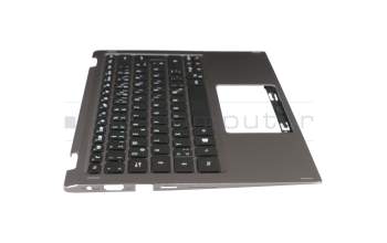 V164166AK1 teclado incl. topcase original Acer DE (alemán) negro/canaso