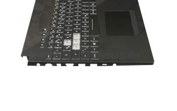V170162FE1 GR teclado incl. topcase original Sunrex DE (alemán) negro/negro con retroiluminacion