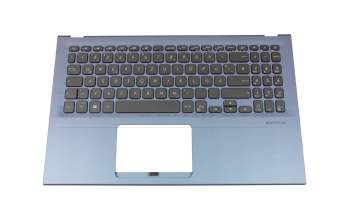 V182562BE1 teclado incl. topcase original Sunrex DE (alemán) negro/azul