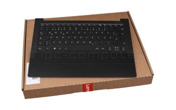 V200120A-RF-A4 teclado incl. topcase original Lenovo DE (alemán) negro/negro con retroiluminacion