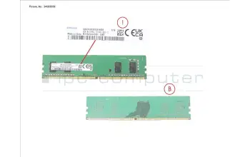 Fujitsu MEMORY 4GB DDR4-3200 UNB para Fujitsu Esprimo D7011