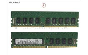 Fujitsu V26808-B5014-F301 MEMORY 8GB DDR4-2133 ECC