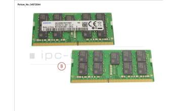 Fujitsu V26808-B5055-G698 MEMORY 16GB DDR4-2400 W/ECC