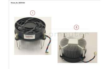 Fujitsu V26898-B1022-V1 HEATSINK VERONA 95W W.FAN STOP