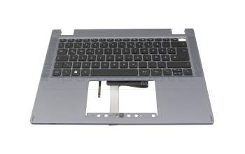 VF03P_B21BWL teclado incl. topcase original Acer DE (alemán) negro/plateado con retroiluminacion