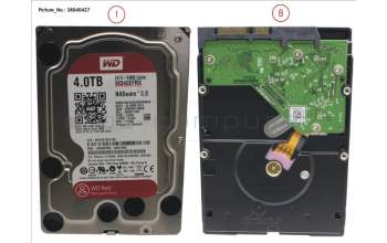 Fujitsu WDC:WD40EFRX-05 HDD 4TB WD RED FOR NAS