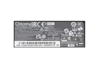 Wortmann Terra Mobile 1500 (NL51NU) cargador 45 vatios