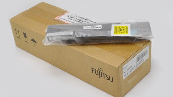 El embalaje original de las baterías Fujitsu
