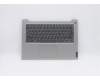 Lenovo C-Abdeckung mit Tastatur, Englisch (GB), Platingrau, Ohne_Hintergrundbeleuchtung, Fingerabdruck para Lenovo IdeaPad 3-14ADA05 (81W0)