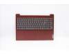 Lenovo C-Abdeckung mit Tastatur, Französisch/Arabisch, Korallenrot, Nicht_beleuchtet, Ohne_Fingerabdruckscanner para Lenovo IdeaPad 3-15ADA05 (81W1)