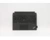 Lenovo MECH_ASM Backlit KB Belgian FPR Black para Lenovo ThinkPad X12 Detachable (20UW/20UV)