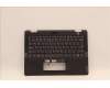 Lenovo C-Abdeckung mit Tastatur, Englisch (US, Euro), schwarz, Hintergrundbeleuchtung, Mobiles Breitband para Lenovo 13w Yoga Gen 2 (82YR/82YS)