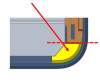 Asus GV301QE HINGE RUBBER R para Asus GV301RE
