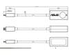 Asus B9 MICRO HDMI TO RJ45 CABLE para Asus ExpertBook B7 B7402FVA