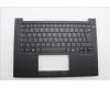 Lenovo 5M11Q60615 C-Cover with keyboard, German, Black, Backlight, UK