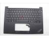 Lenovo 5M11P32476 C-Cover with keyboard, US English Euro, Black, Backlight, US