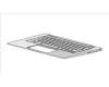 HP TOP COVER W KB NSV BL GR para HP Chromebook x360 14b-ca0000