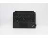 Lenovo MECH_ASM Backlit KB LA Spanish FPR Black para Lenovo ThinkPad X12 Detachable (20UW/20UV)