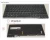 Fujitsu FUJ:CP724735-XX KEYBOARD BLACK W/ BL ITALY