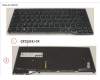 Fujitsu FUJ:CP724741-XX KEYBOARD BLACK W/ BL BELGIUM